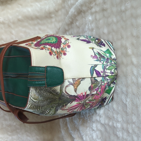 DESIGUAL | Liberty Tropics Hummingbird Leather Tote - Picture 6 of 16